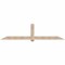 Ekena Millwork Eugene Smooth Timber Gable Bracket, Douglas Fir, 108"W x 27"H x 5 1/2"D x 5 1/2"F, 6/12 Pitch GBW108X27X0606EUG00SDF - alternate 1
